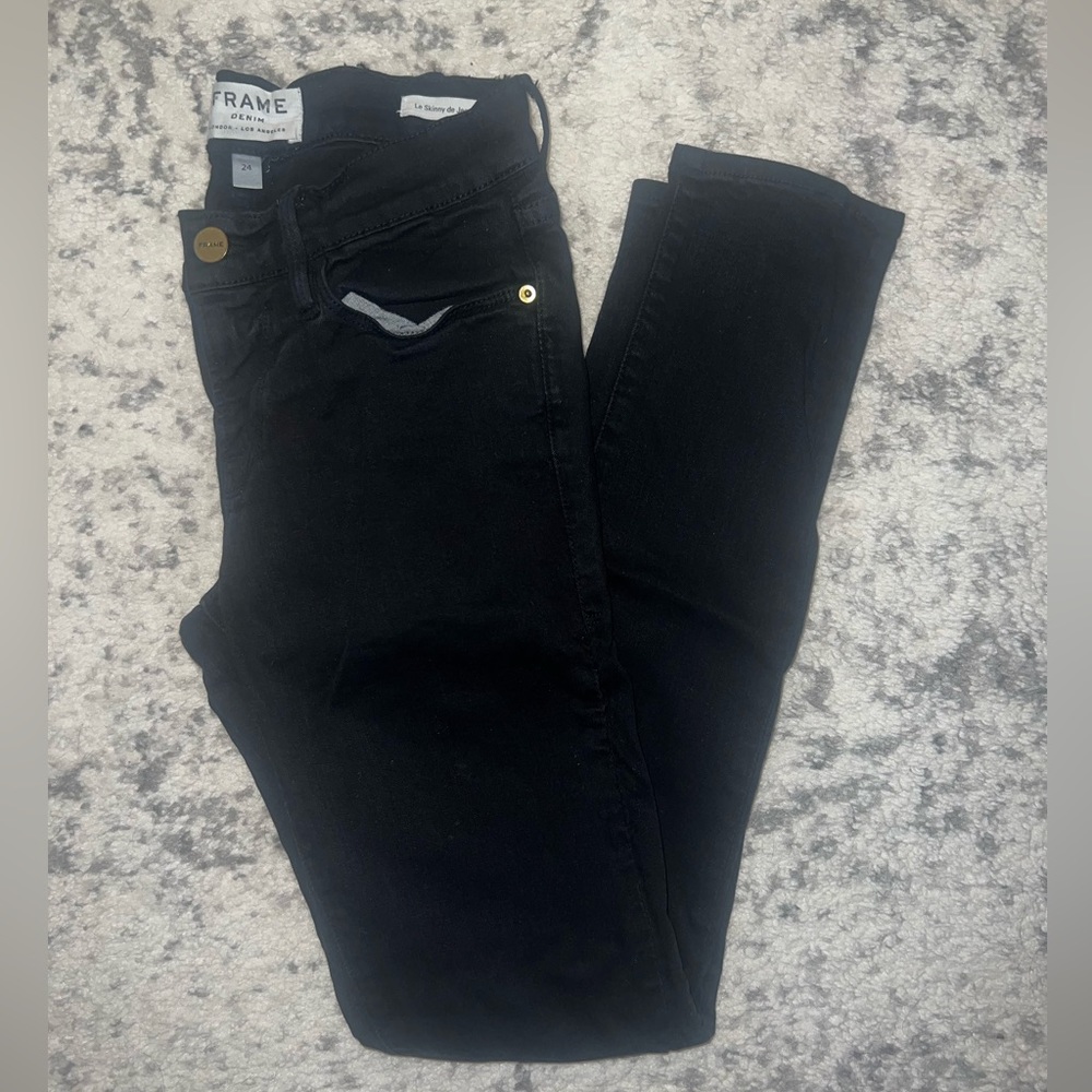 Frame mid rise skinny leg Jean